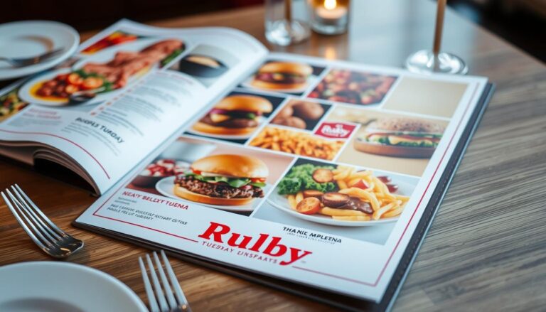 ruby tuesday restaurant menu