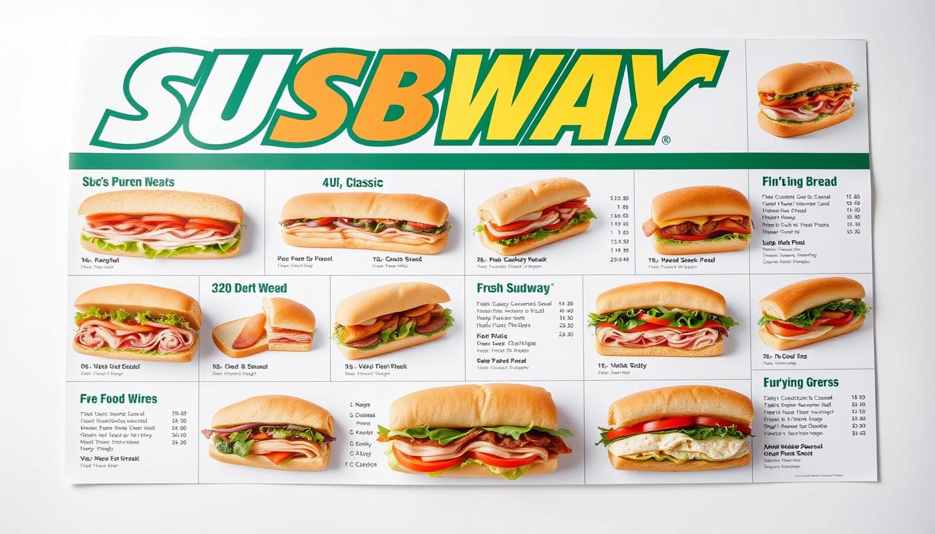 subway classic menu