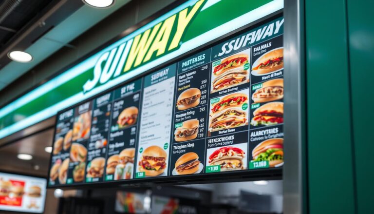 subway menu