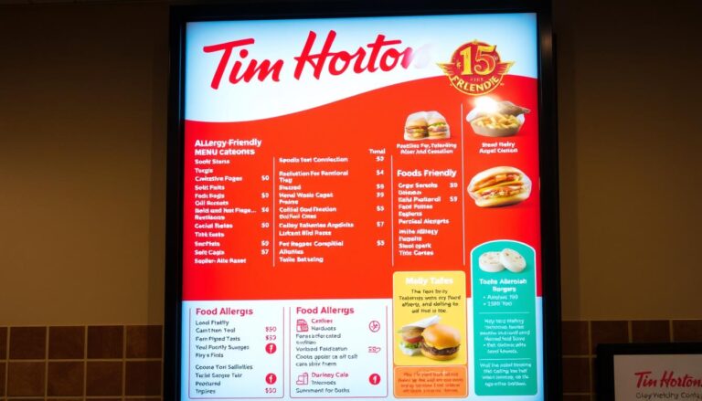 tim hortons allergy menu